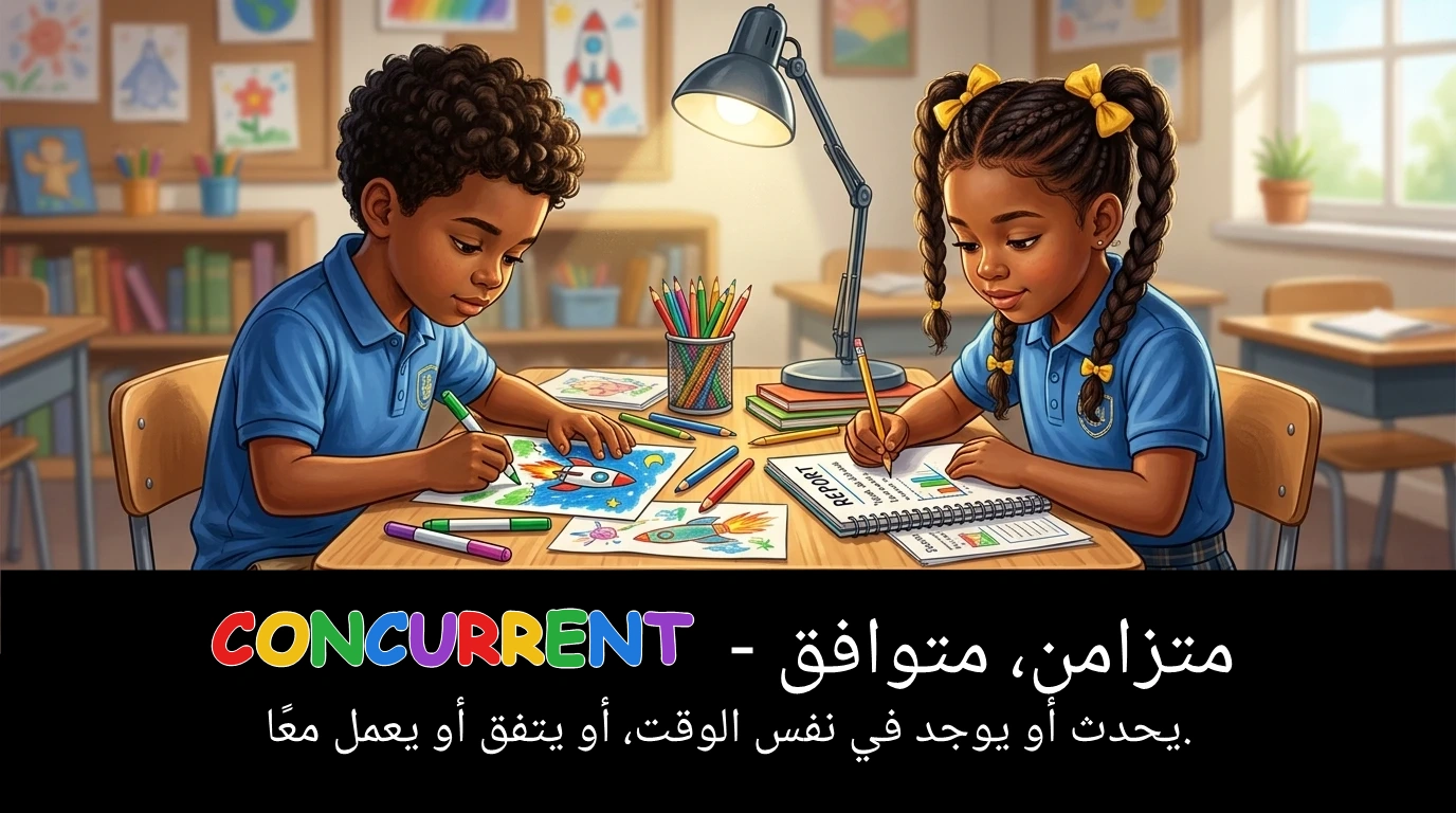 Arabic Illustration for concurrent